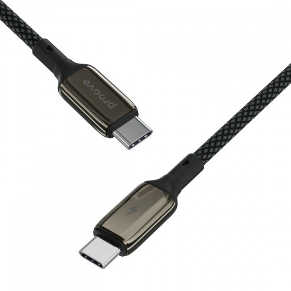  Кабель Proove Dense Metal Type-C to Type-C 60W (2m) Black (CCDM60002221)