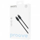  Кабель Proove Dense Metal Type-C to Type-C 60W (2m) Black (CCDM60002221)