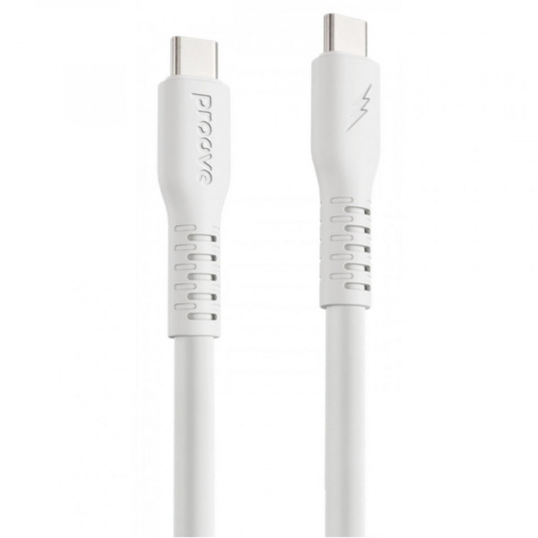  Кабель Proove Eternal Type-C to Type-C 60W (2m) White (CCET60002222)