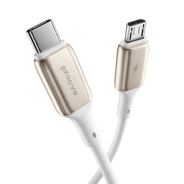  Кабель Proove Flex Metal USB to Micro 24A (1m) White (CCFM20001302)