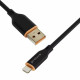  Кабель Proove Jelly Silicone Lightning 24A 1m Black