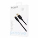  Кабель Proove Jelly Silicone Lightning 24A 1m Black