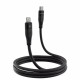  Кабель Proove Jelly Silicone Type-C to Lightning 27W 1m Black