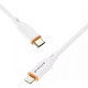  Кабель Proove Jelly Silicone Type-C to Lightning 27W 1m White