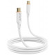  Кабель Proove Jelly Silicone Type-C to Type-C 60W 1m White