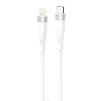 Кабель Proove Light Silicone Plus Type-C to Lightning 27W (1m) White (CCLS27002102)