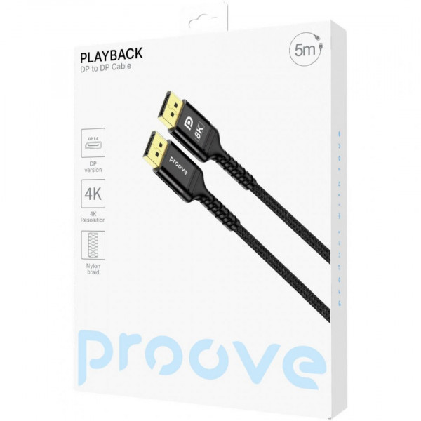  Кабель Proove Playback DP to DP 5m Black (DCPD52003601)