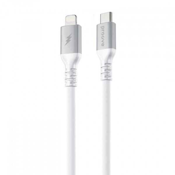  Кабель Proove ReGen Silicone Type-C to Lightning 27W (1m) White (CCRS60002102)