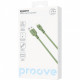  Кабель Proove Rebirth USB to Lightning 24A (1m) Green (CCRE12001111)