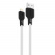  Кабель Proove Rebirth USB to Lightning 24A (1m) White/Black (CCRE60001102)