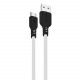  Кабель Proove Rebirth USB to Type-C 24A (1m) Black/White (CCRE60001202)