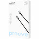  Кабель Proove Silicraft USB to Lightning 24A (1m) Black (CCSC12001101)