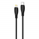  Кабель Proove Simple Silicone Type-C to Lightning 27W (1m) Black (CCSS27002101)