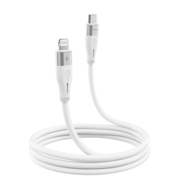  Кабель Proove Soft Silicone Type-C to Lightning 27W (2m) White (CCSO27002122)