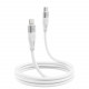  Кабель Proove Soft Silicone Type-C to Lightning 27W (2m) White (CCSO27002122)