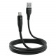  Кабель Proove Soft Silicone USB to Lightning 24A (1m) Black (CCSO20001101)