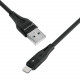  Кабель Proove Soft Silicone USB to Lightning 24A (1m) Black (CCSO20001101)
