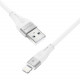  Кабель Proove Soft Silicone USB to Lightning 24A (1m) White (CCSO20001102)