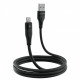  Кабель Proove Soft Silicone USB to Lightning 24A (2m) Black (CCSO20001121)