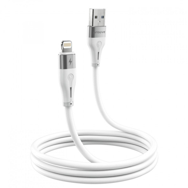  Кабель Proove Soft Silicone USB to Lightning 24A (2m) White (CCSO20001122)
