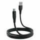  Кабель Proove Soft Silicone USB to Micro USB 24A (1m) Black (CCSO20001301)