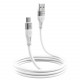  Кабель Proove Soft Silicone USB to Micro USB 24A (1m) White (CCSO20001302)