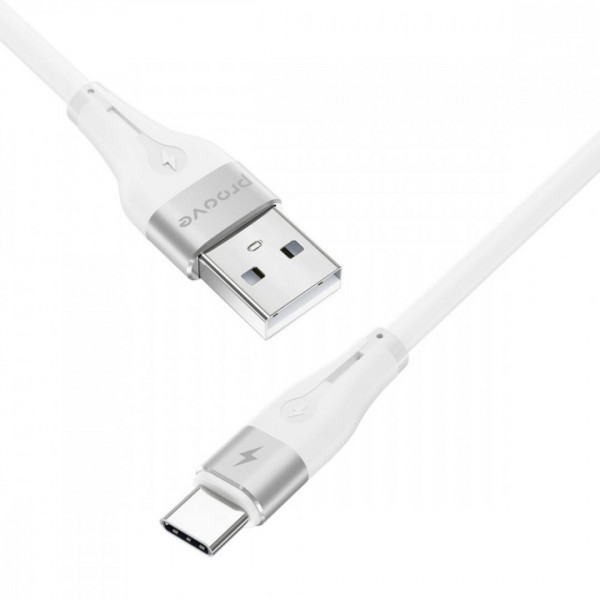  Кабель Proove Soft Silicone USB to Type-C 3A (1m) Black (CCSO20001201)