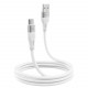  Кабель Proove Soft Silicone USB to Type-C 3A (2m) White (CCSO20001222)