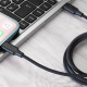  Кабель Proove Striped Silicone Type-C to Lightning (1m) Black (CCSS00002101)