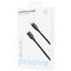  Кабель Proove Striped Silicone Type-C to Lightning (1m) Black (CCSS00002101)