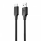  Кабель Proove Striped Silicone USB to Type-C 3A (1m) Black (CCSS60001201)
