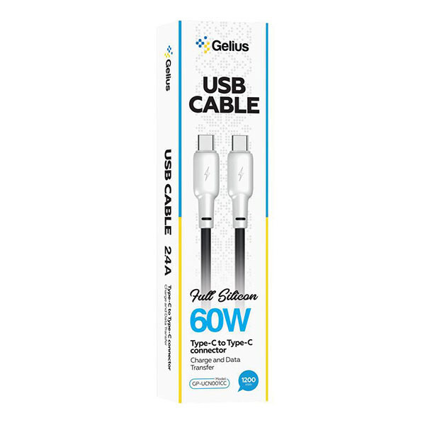  Кабель USB Gelius Full Silicon GP-UCN001CC Type-C to Type-C 12м