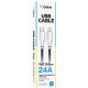  Кабель USB Gelius Full Silicon GP-UCN001CL Type-C to Lightning 12м