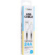  Кабель USB Gelius Full Silicon GP-UCN001L Lightning 12m (18W) Black/White