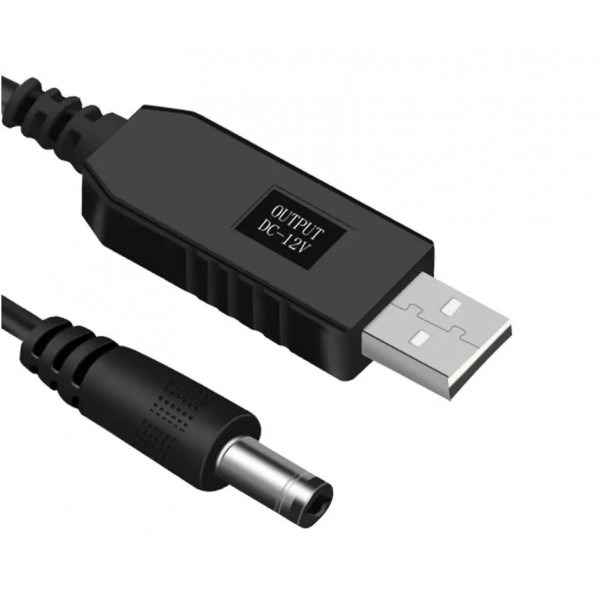  Кабель для роутера 5v на 12v 1A 55х21mm