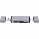  Картридер Proove Arc Link 3 in 1 (USB30 + SD Card + Micro SD Card) Silver (HBAL00210014)