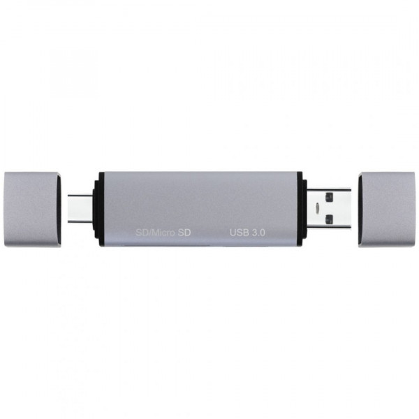  Картридер Proove Arc Link 3 in 1 (USB30 + SD Card + Micro SD Card) Silver (HBAL00210014)