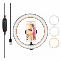 Кольцевая лампа Fill Light LED 33cm Black (M-33)