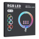  Кільцева лампа RGB Crystal 3D-56 Remote 56см
