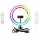  Кільцева лампа RGB MJ33 Black 33см