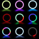  Кільцева лампа RGB MJ36 Black 36см