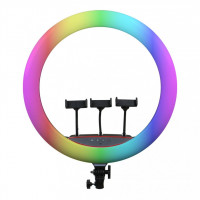 Кільцева лампа RGB MJ45 Black 45см