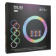  Кільцева лампа RGB MJ56 Black 56см