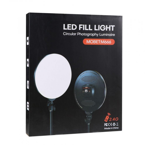  Лампа постійного світла LED Camera Light 35cm Remote Black (M666)