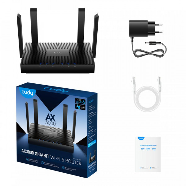  Маршрутизатор Cudy WR3000 AX3000 Gigabit Wi-Fi 6 Mesh Router