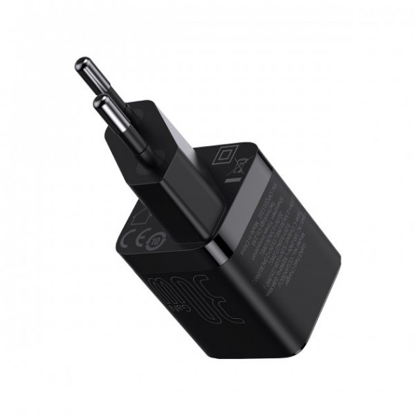  Мережевий зарядний пристрій Baseus GaN3 Fast Charger 30W 1 Type-C Black