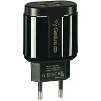 Мережевий зарядний пристрій Gelius X-Duo GP-HC014 USB+Type-C QC3.0/PD20W Black