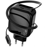 Сетевое зарядное устройство Proove Fixtape GaN 65W (Type-C) Black (WCFP65010201)