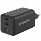  Мережевий зарядний пристрій Proove Pocket GaN 65W (2Type-C + USB) Black (WCPG65121201)