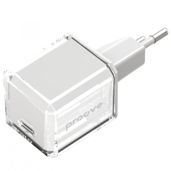  Мережевий зарядний пристрій Proove Pure GaN 30W Type-C White (WCPU30012202)